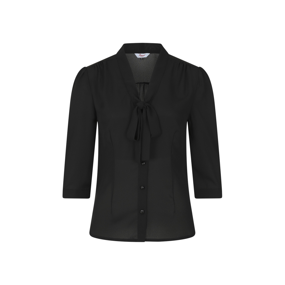 Dancing Days - PERFECT PUSSYBOW Blouse - Zwart